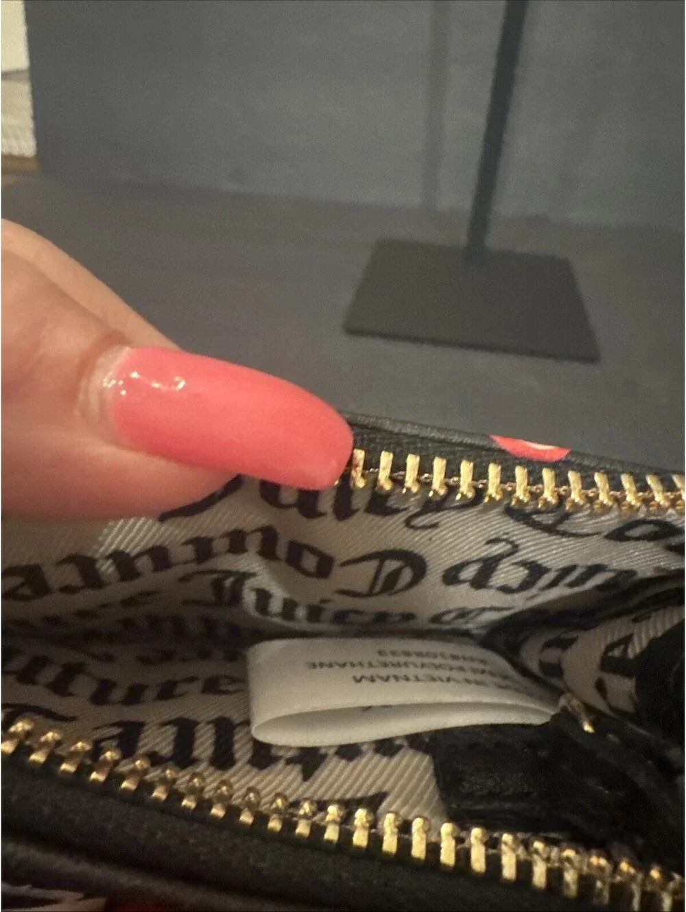 NWT Juicy Couture Cherry Girl CC Wallet Wristlet Back Window W/Cherry Charm